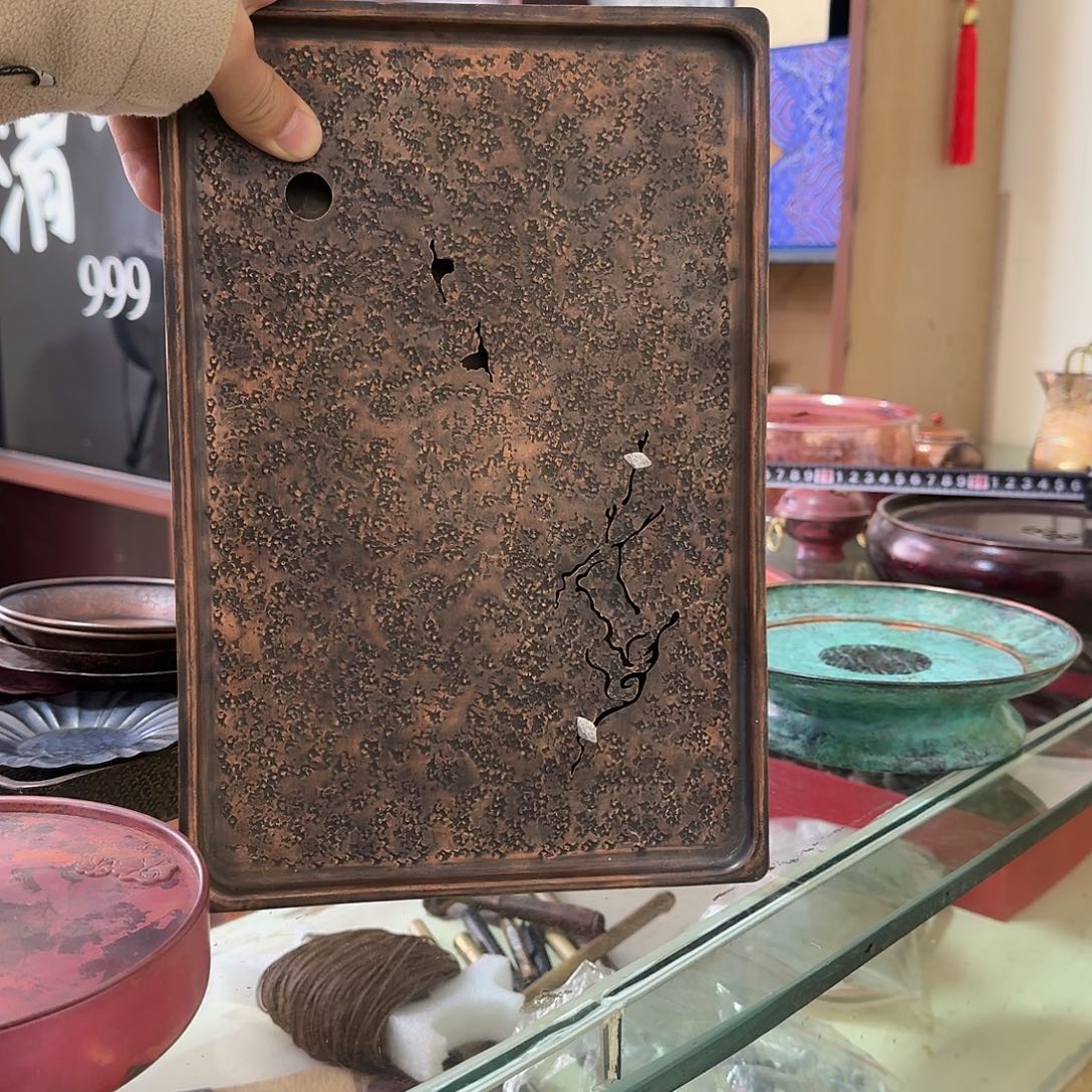 大***利紫铜手工制作摆件