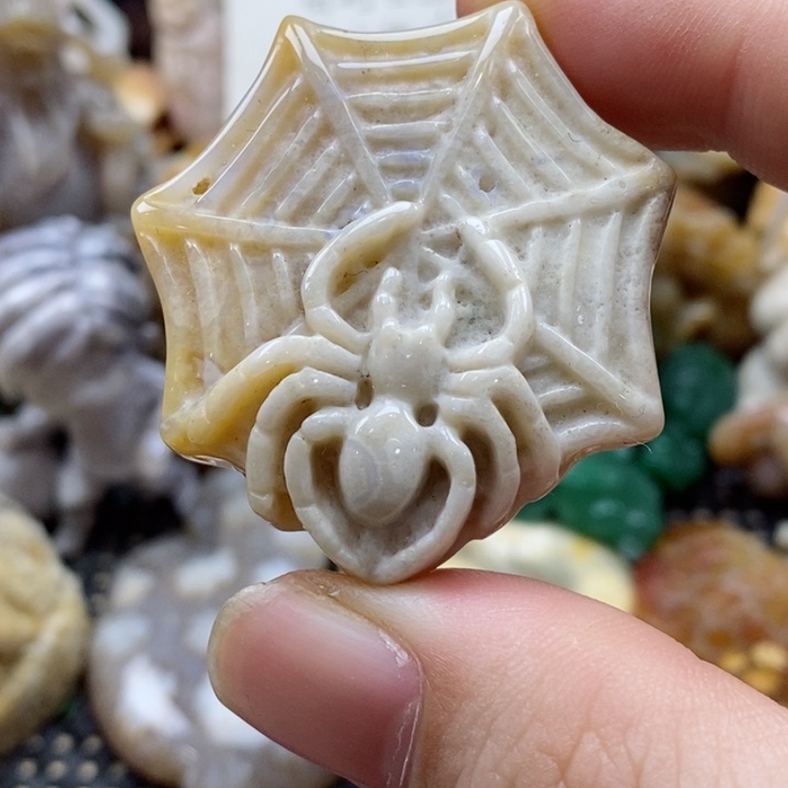 硅化珊瑚（珊瑚玉）颈饰未镶嵌