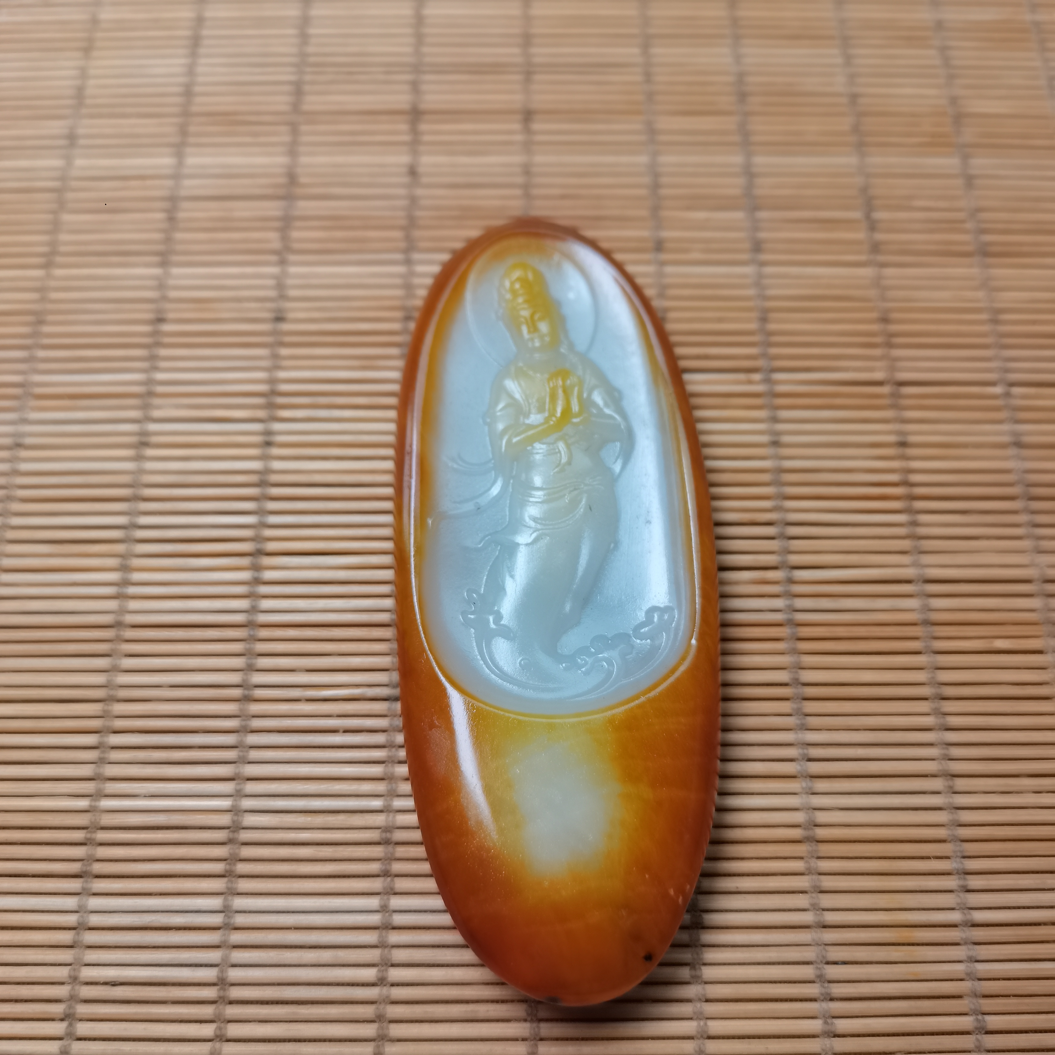 新疆和田玉南海观音菩萨73克