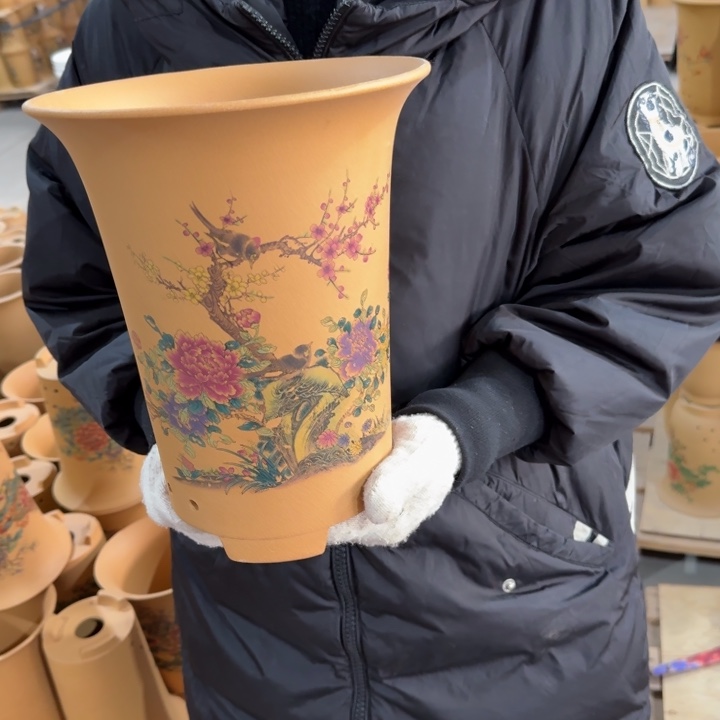 紫砂花盆包邮包破损