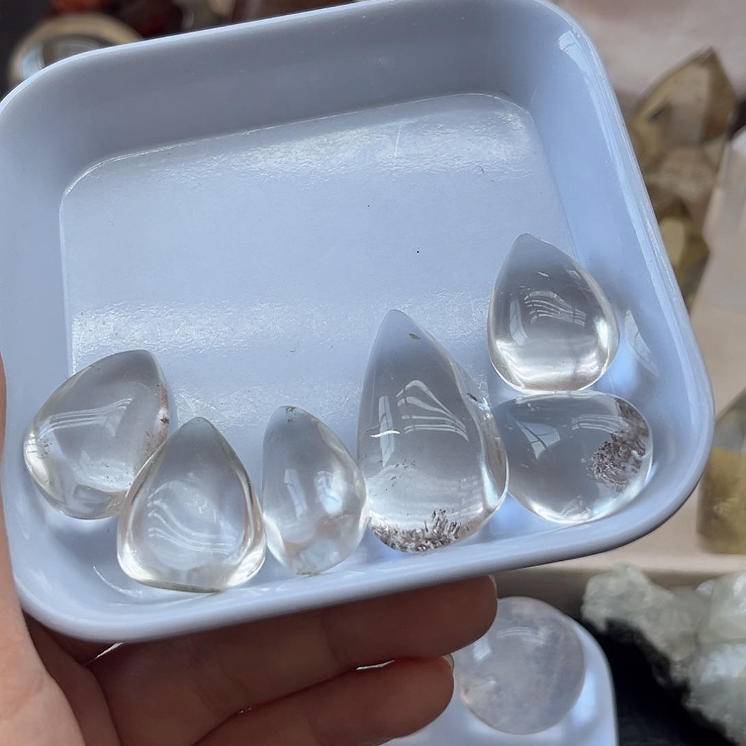 水晶未镶嵌珠宝半成品76幽灵水滴