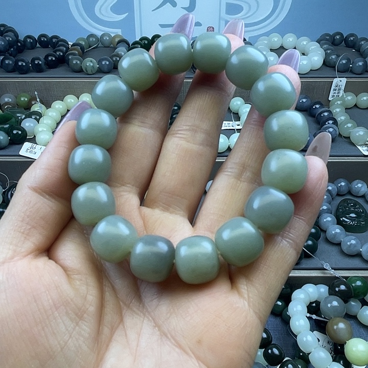 和田玉未镶嵌手链