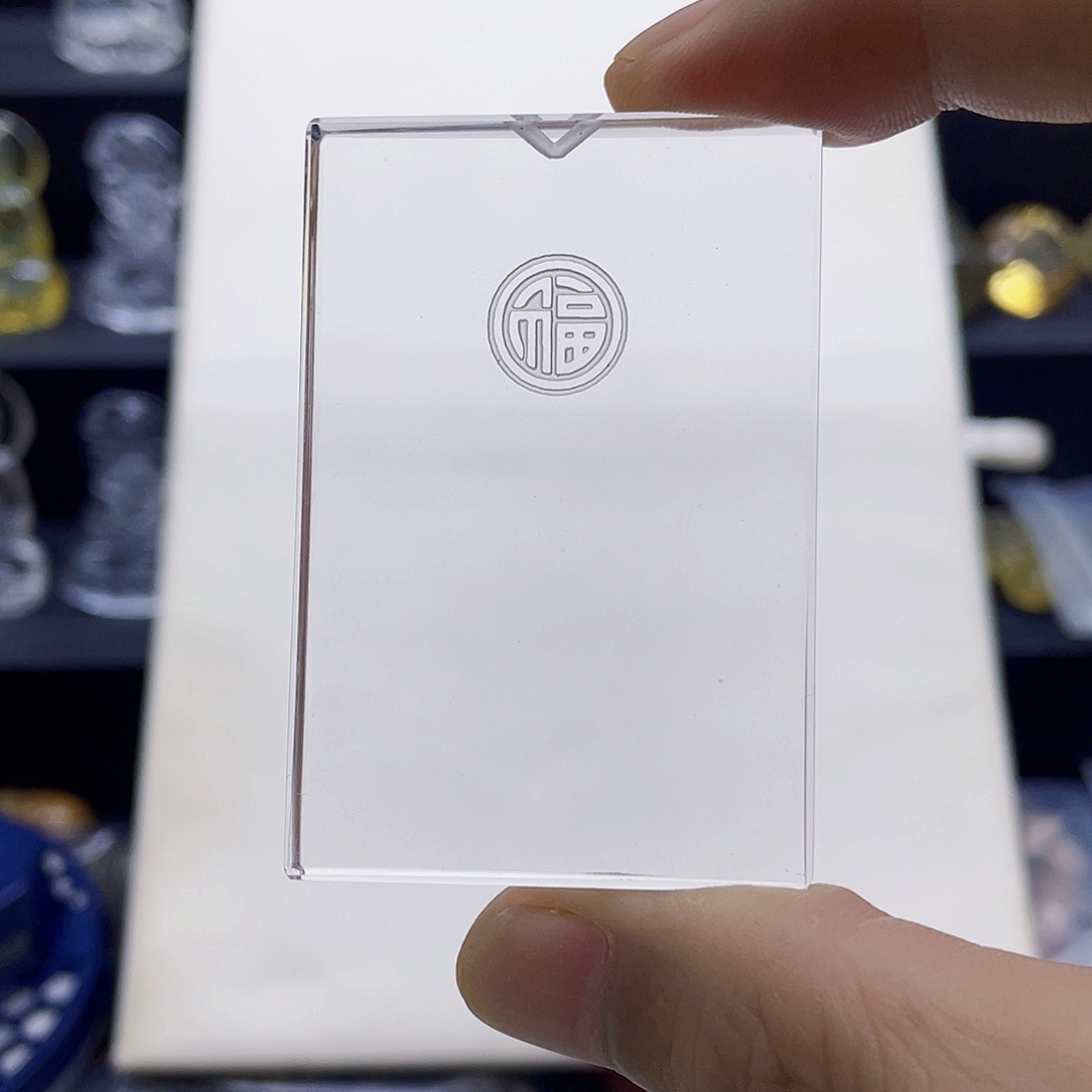 颈饰未镶嵌水晶白水晶福字平安牌吊坠