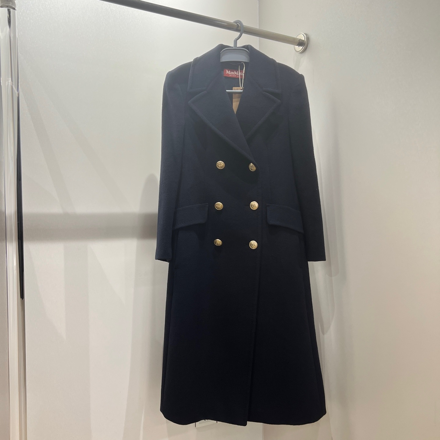 99新 MaxMara dec86 双排扣羊毛大衣外套 38码 羊毛