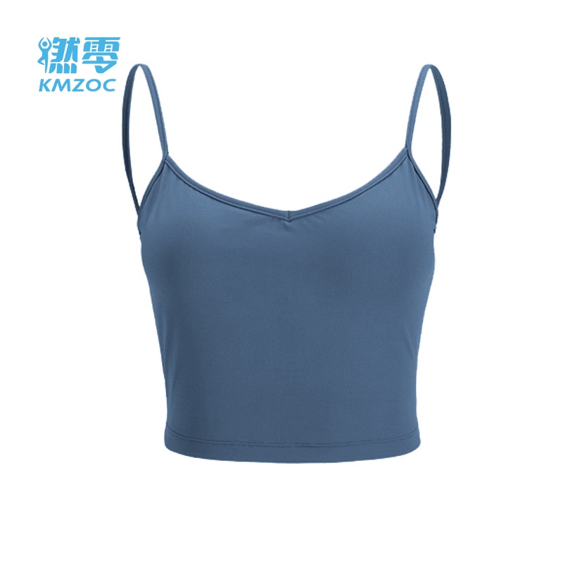 吊带文胸 瑜伽背心细肩带内衣纯色内搭小吊带美背运动健身文胸