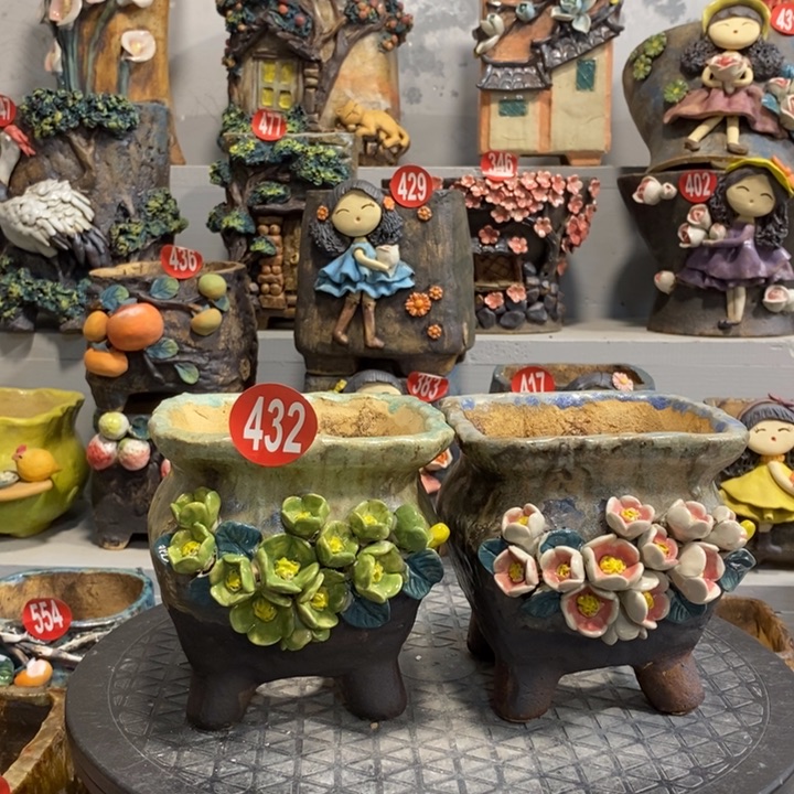 432 号陶然花器手工花盆