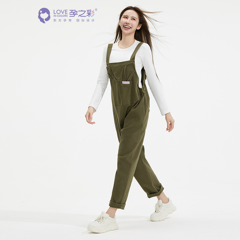 孕之彩牛仔背带裤YWK163402
