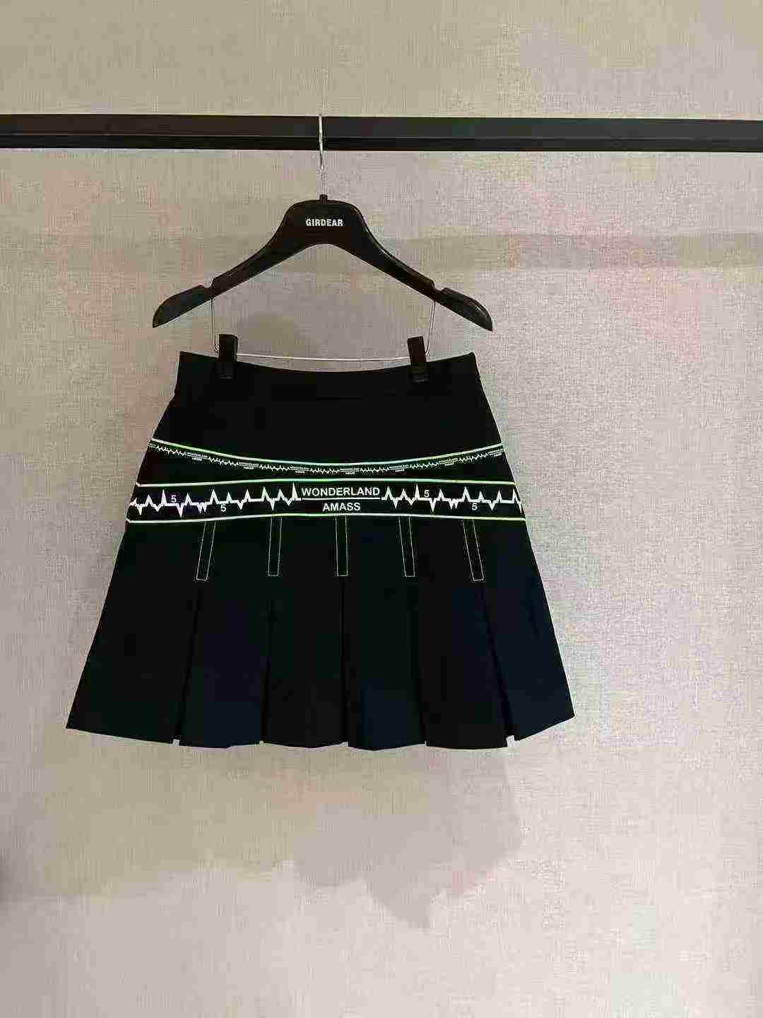 不支持退换/防走光薄款高腰半身裙短裙时尚百褶裙5200372