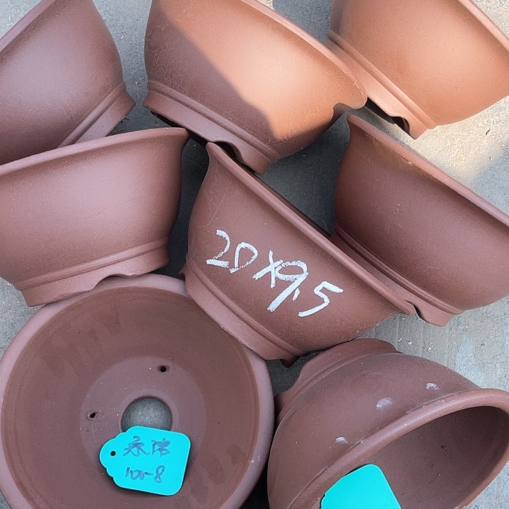 紫砂花盆100/8。20-9.5