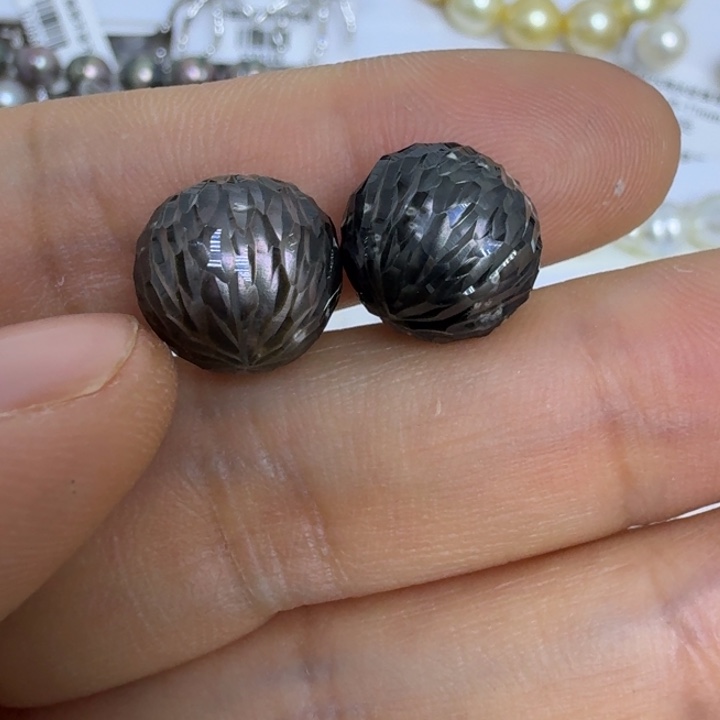 ︶***ㄣ海水珍珠颈饰银S925镶嵌