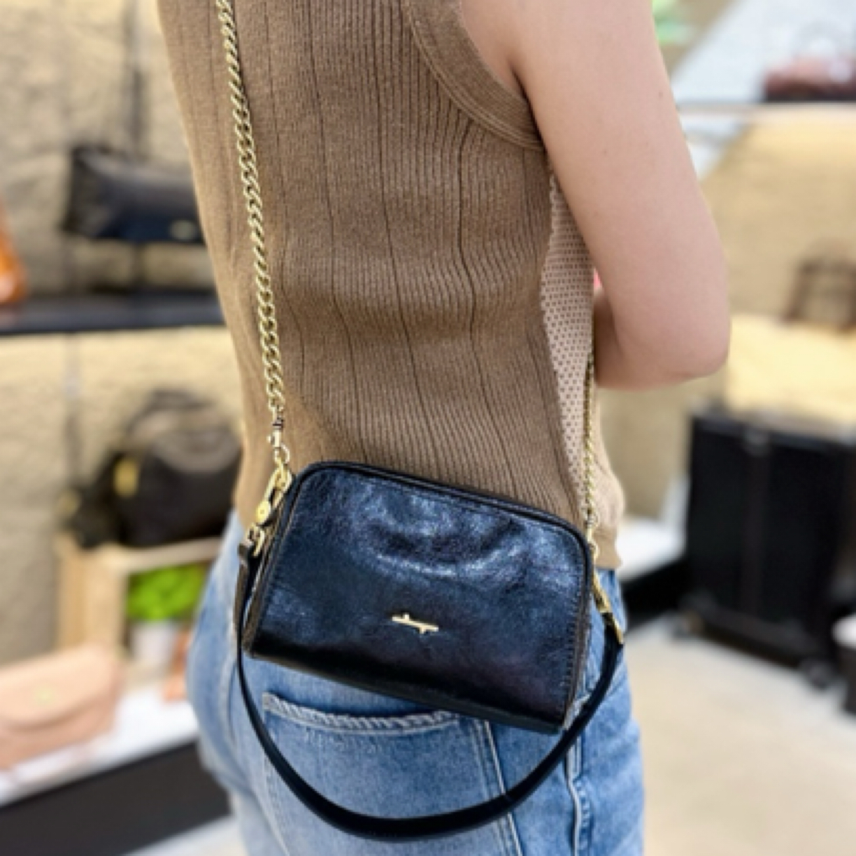 食草堂手工头层皮  手提单肩包 一凝