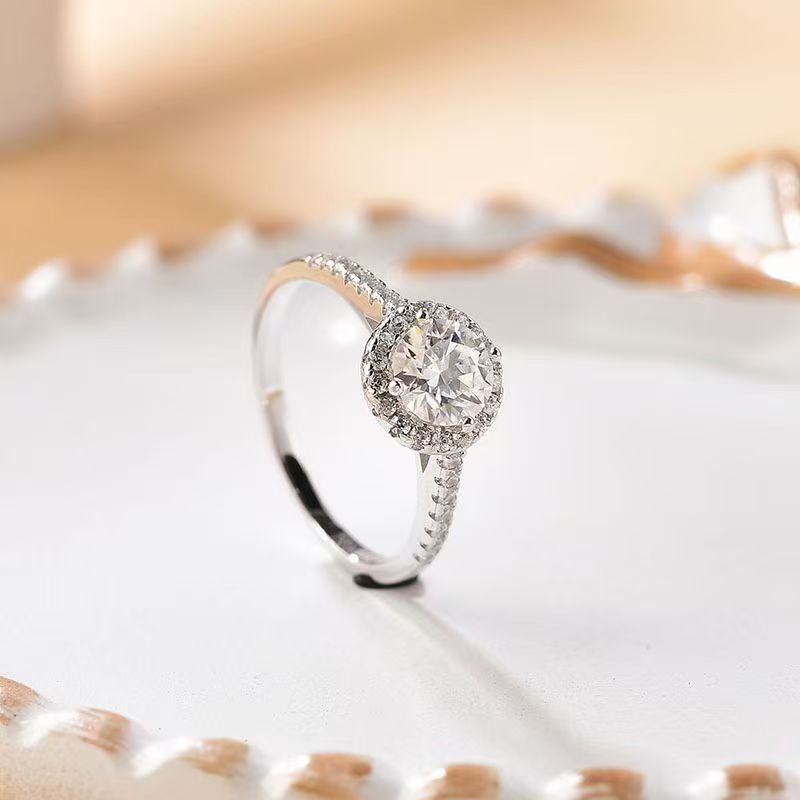  【比利之星】BLZX高端奢华定制  公主圆包  戒指50分