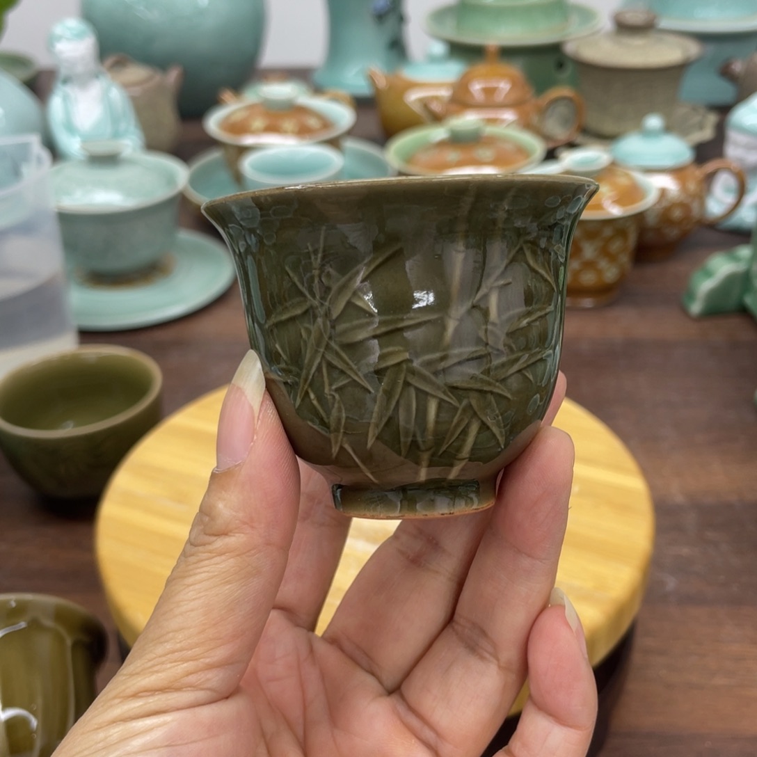 微瑕特价柴烧福利青瓷青瓷