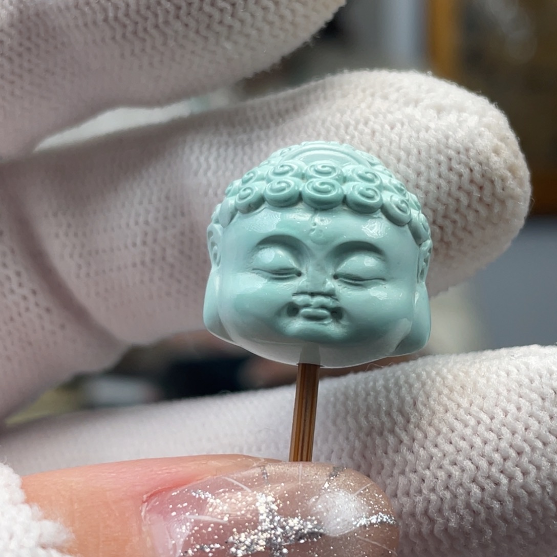 绿松石未镶嵌挂件