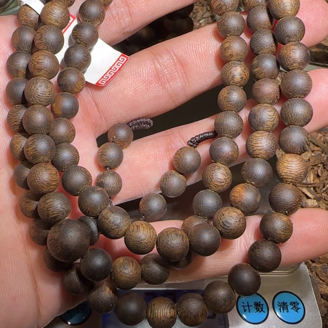 自***过手串沉香多圈圆珠08