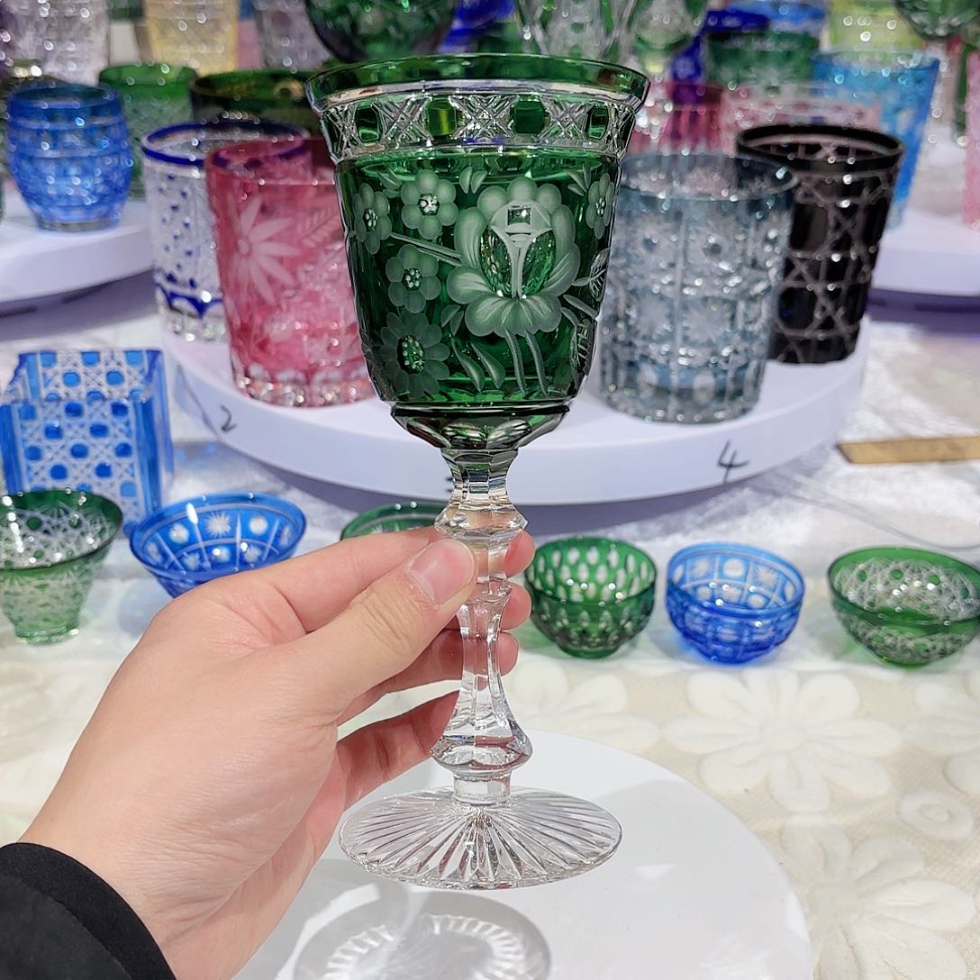 水晶杯水晶花瓶果盘通宝工艺品