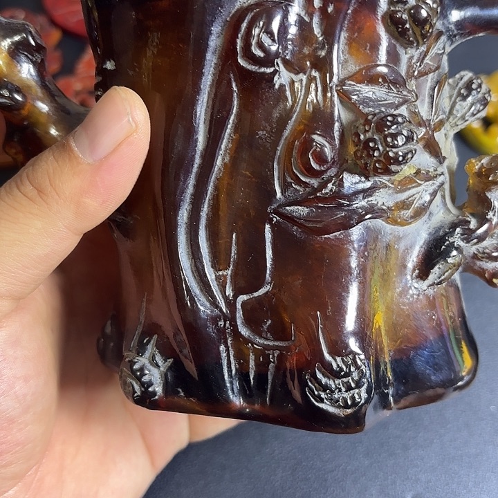 白玉菩提把件一个