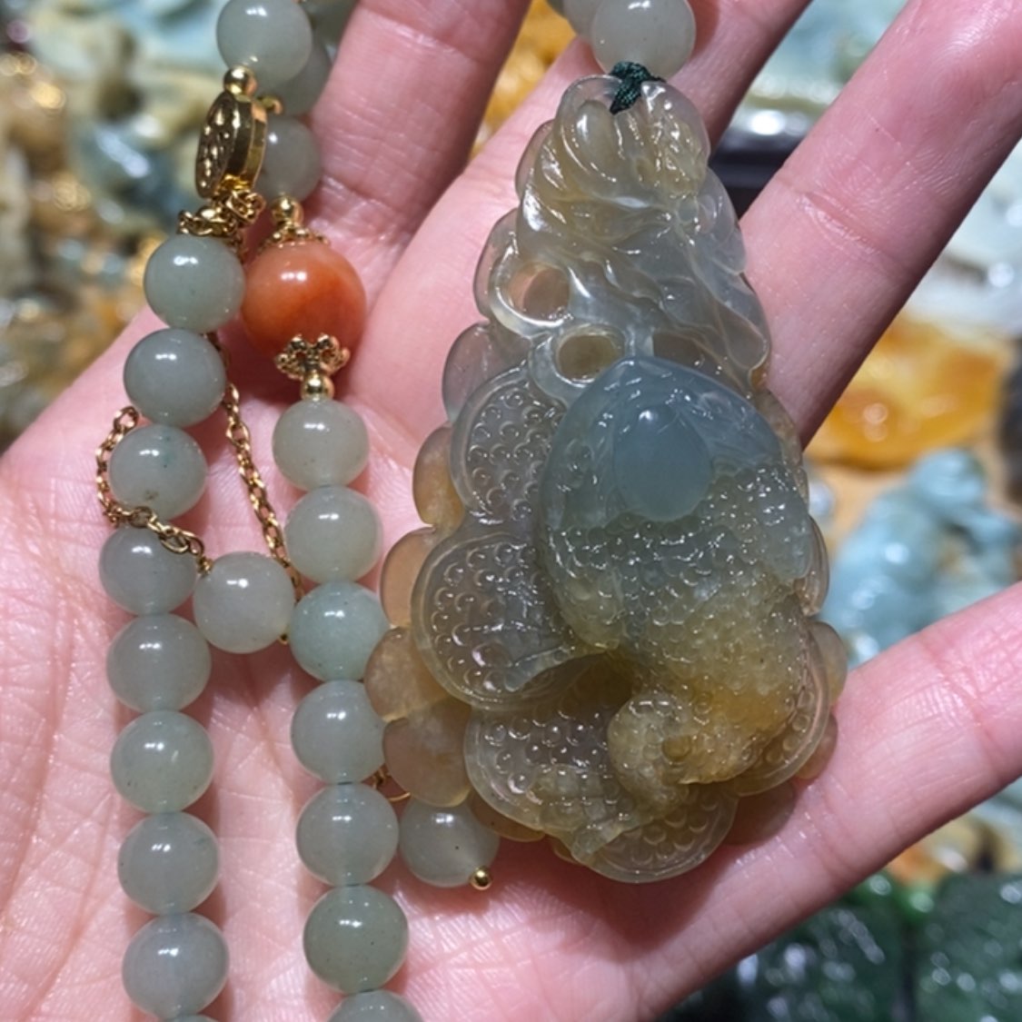 【闪购商品】岫玉毛衣链未镶嵌