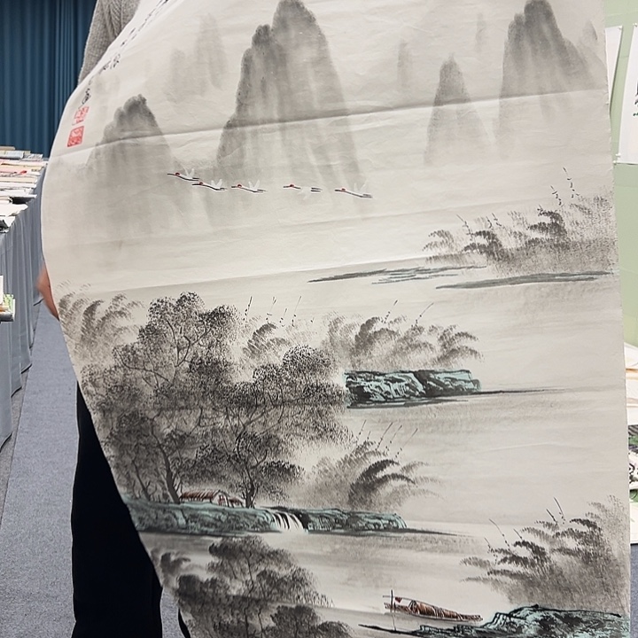 国画我们一起加油努力