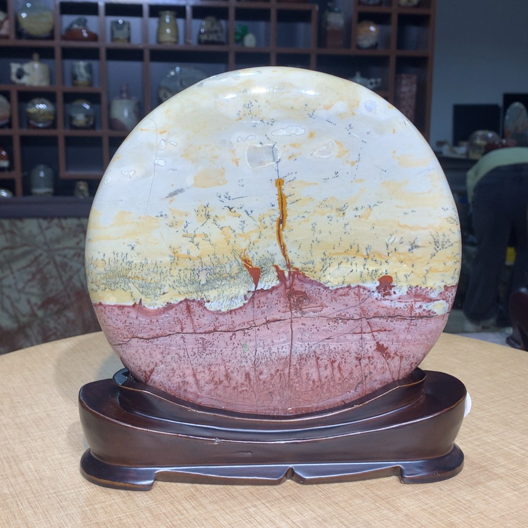 紫砂，广西国画石摆件，收藏观赏