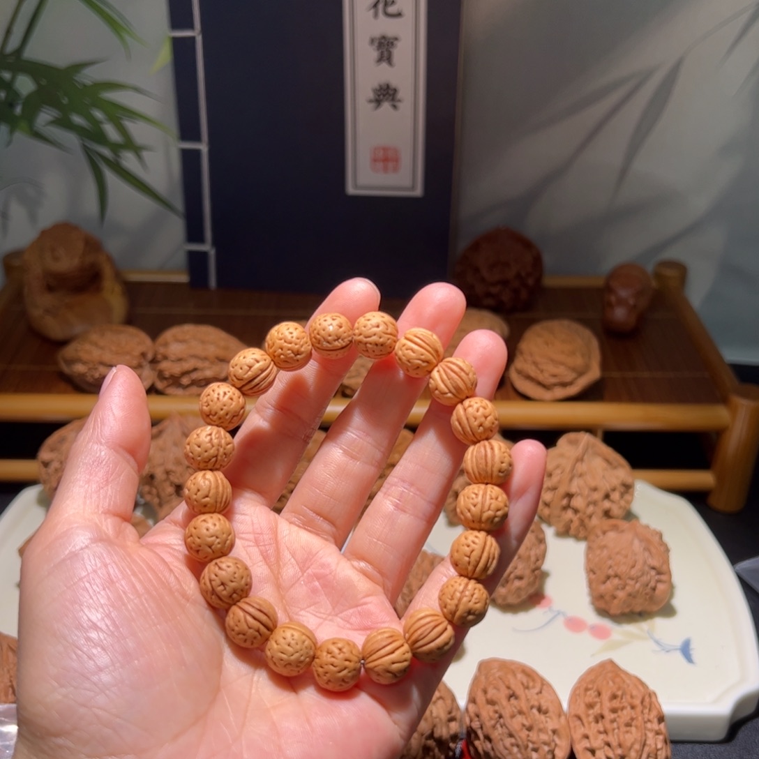 铁***柱文玩核桃把件太乙玄珠