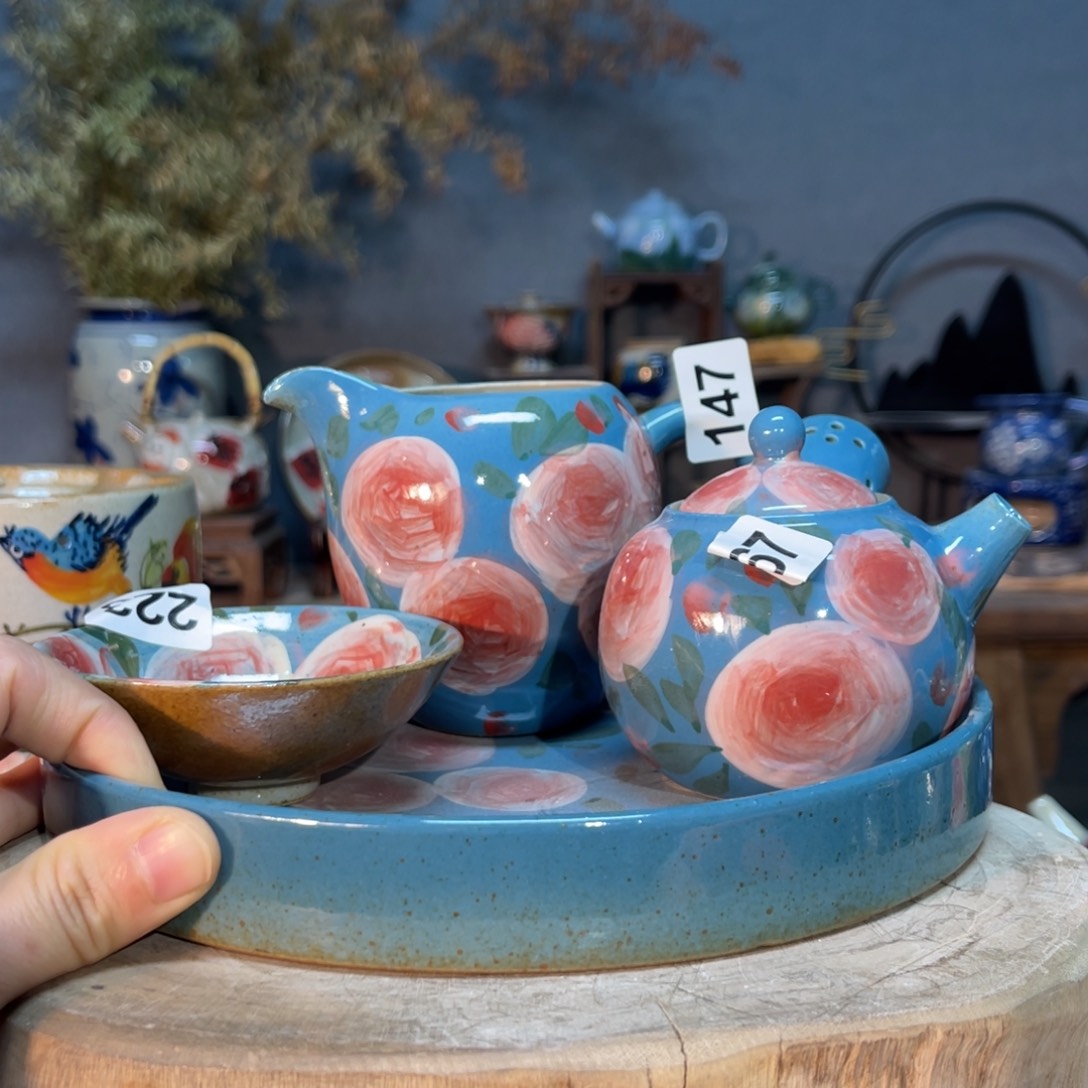 杯素浅陶瓷手工手绘