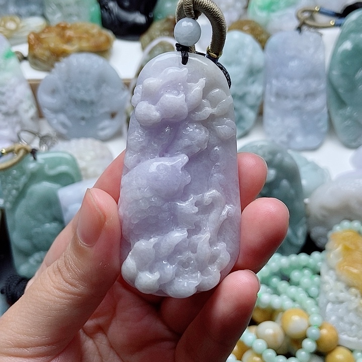 翡翠未镶嵌吊坠(不含链)1