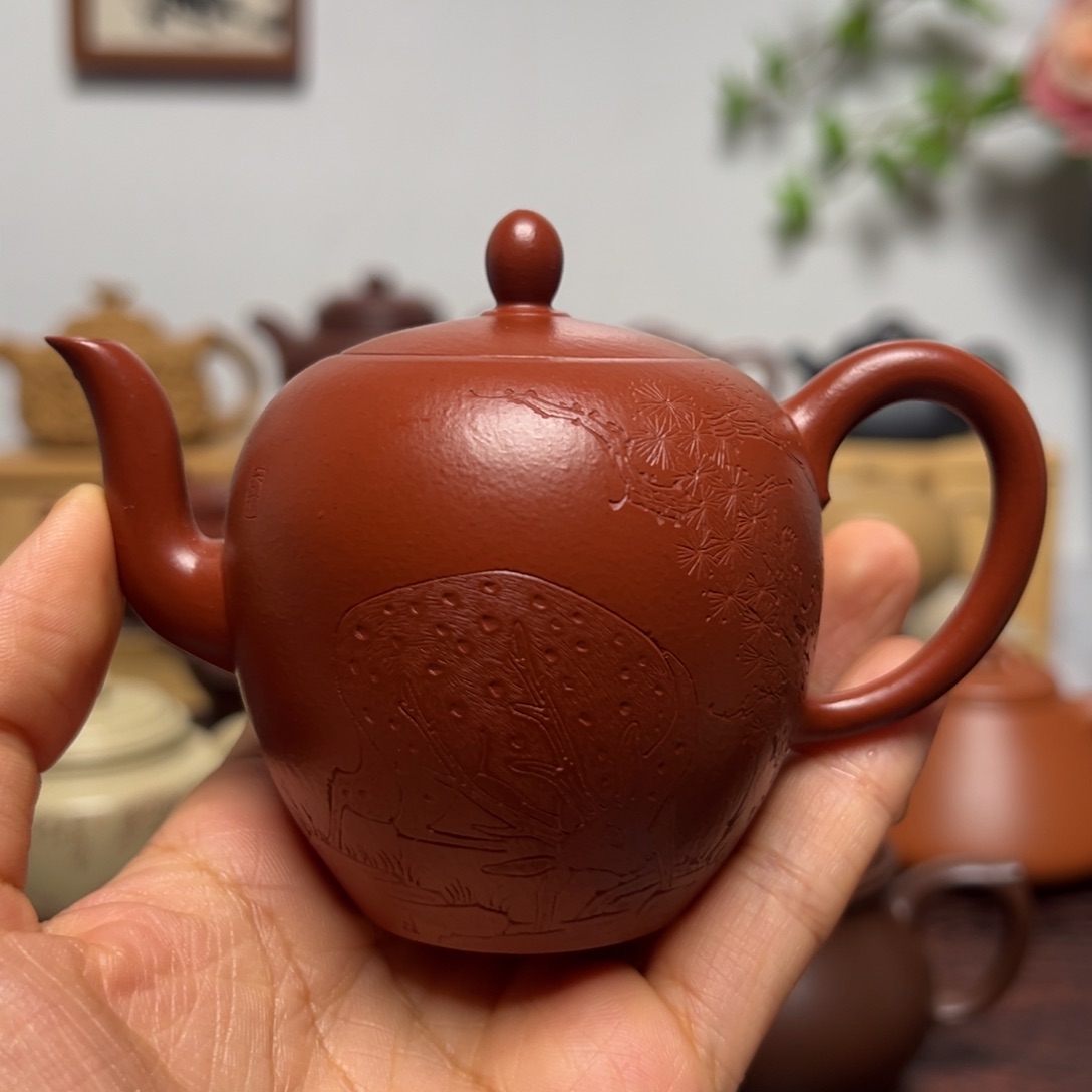 茶壶紫砂150cc全手工 美人肩