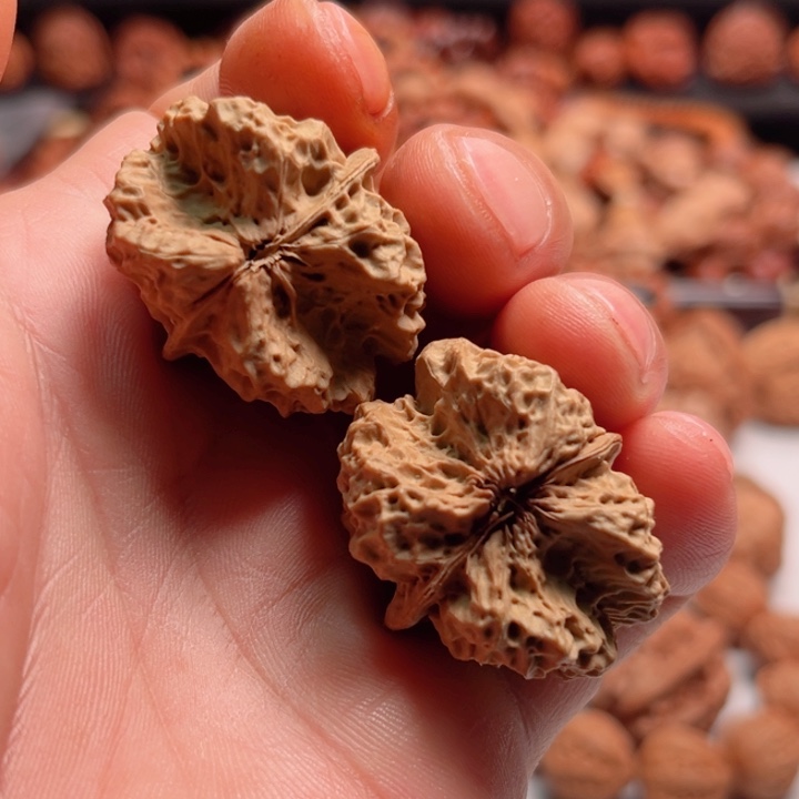 文玩核桃把件独家野生空心盏