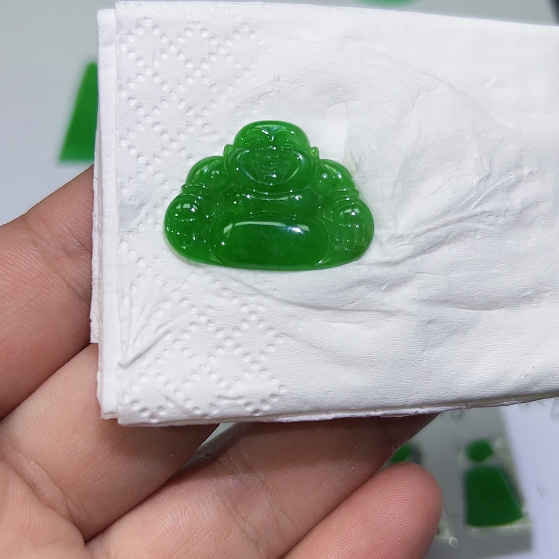 裸石翡翠韓***姐天然缅甸A货翡翠