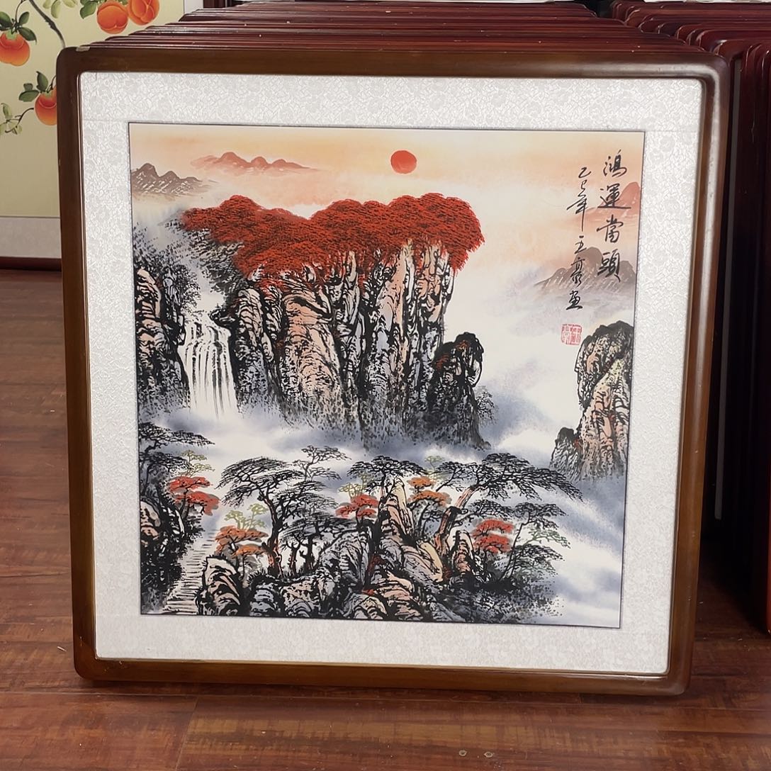 国画带框尺寸63*63厘米