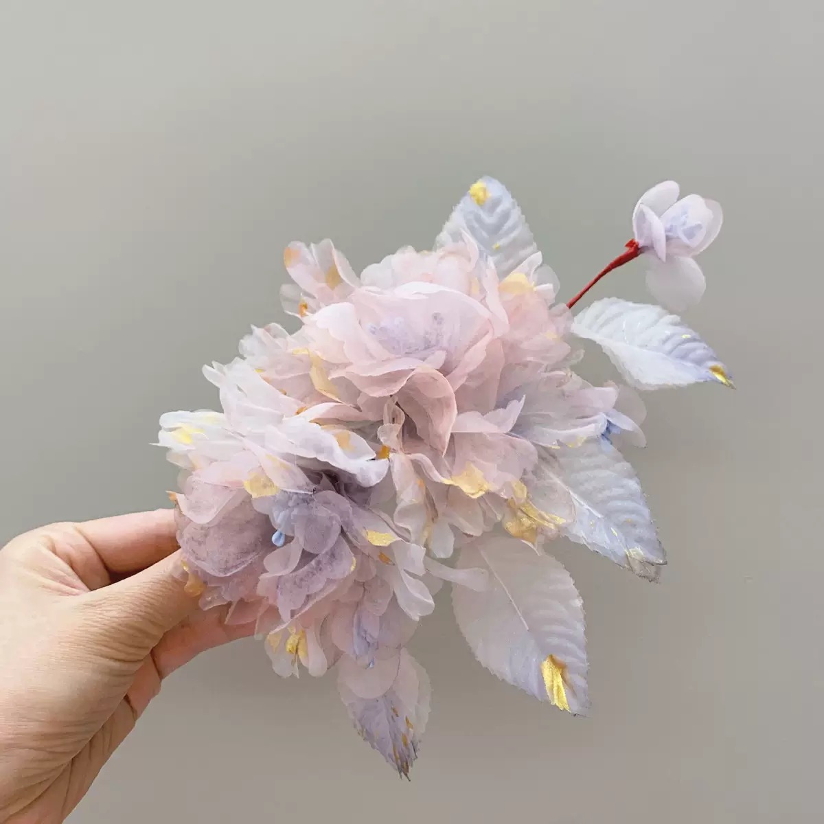 【云鬓花颜阁烫花发夹】花雾（孤品）爆款新中式汉服饰品古风发饰B158