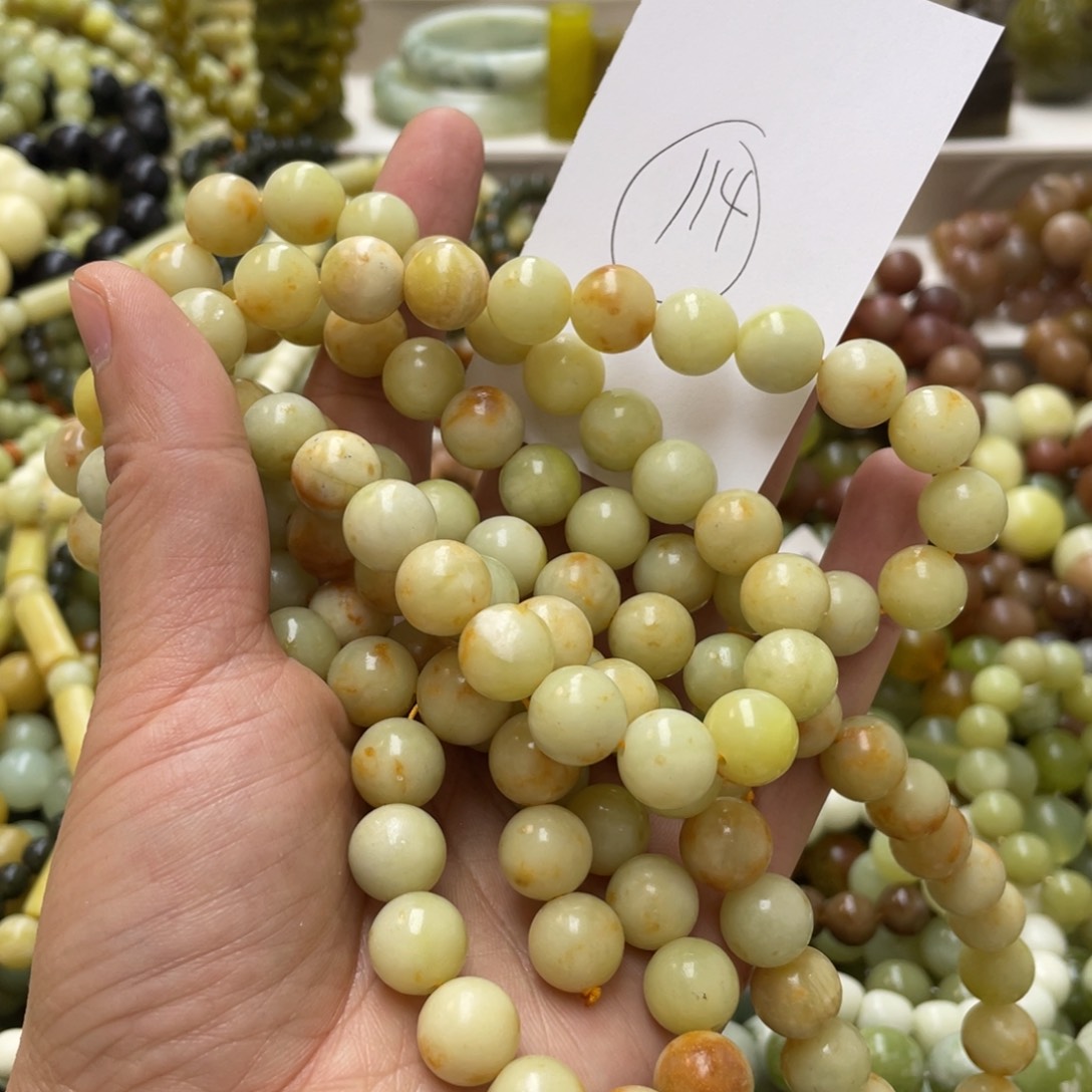 蛇纹石玉手链未镶嵌