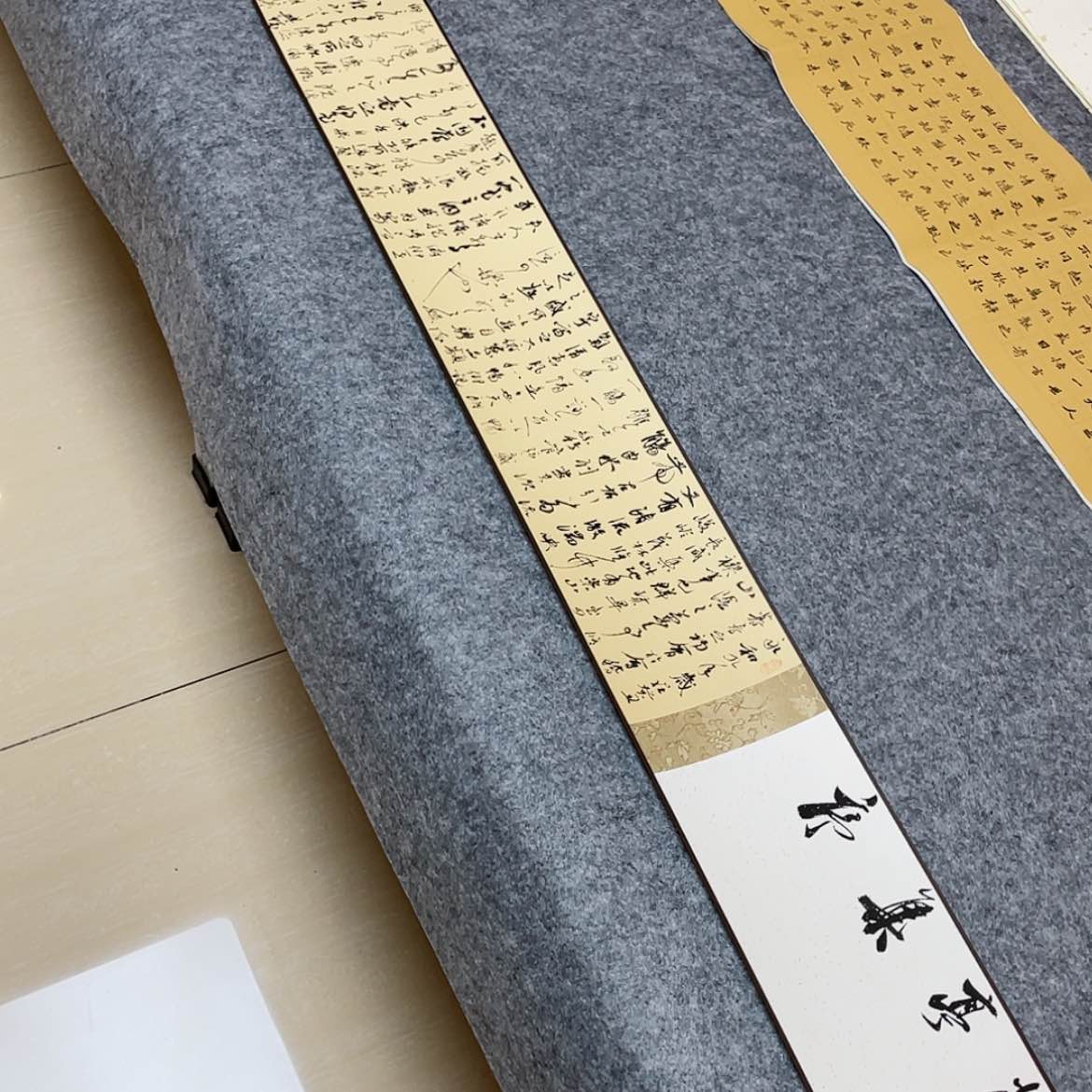 【闪购商品】书法云南李静作品260×16已装裱
