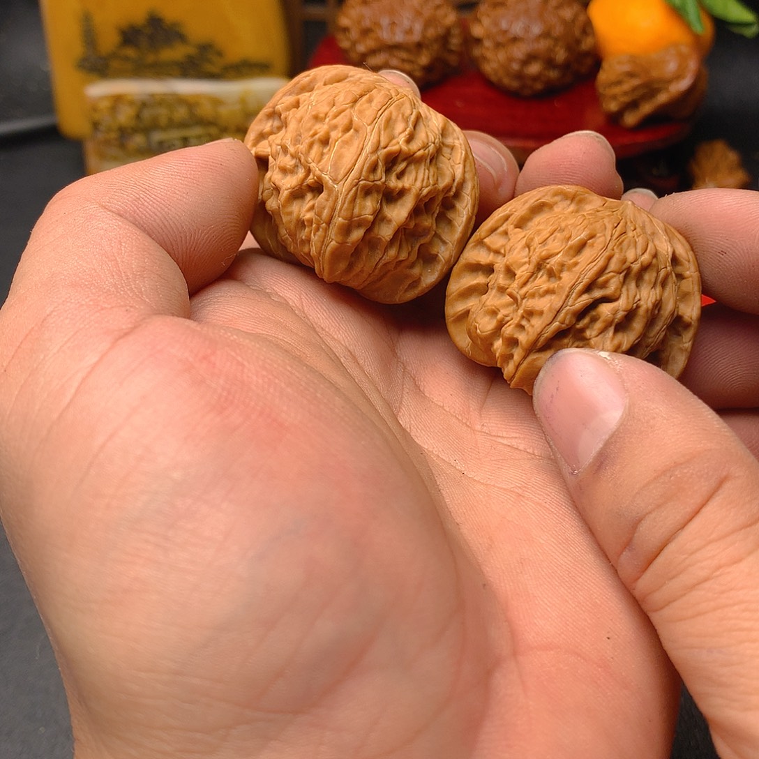 不****文玩核桃把件磨盘