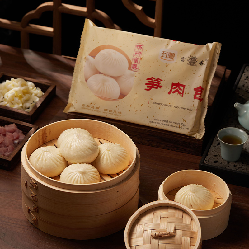 【四包包邮】五丰富春笋肉包