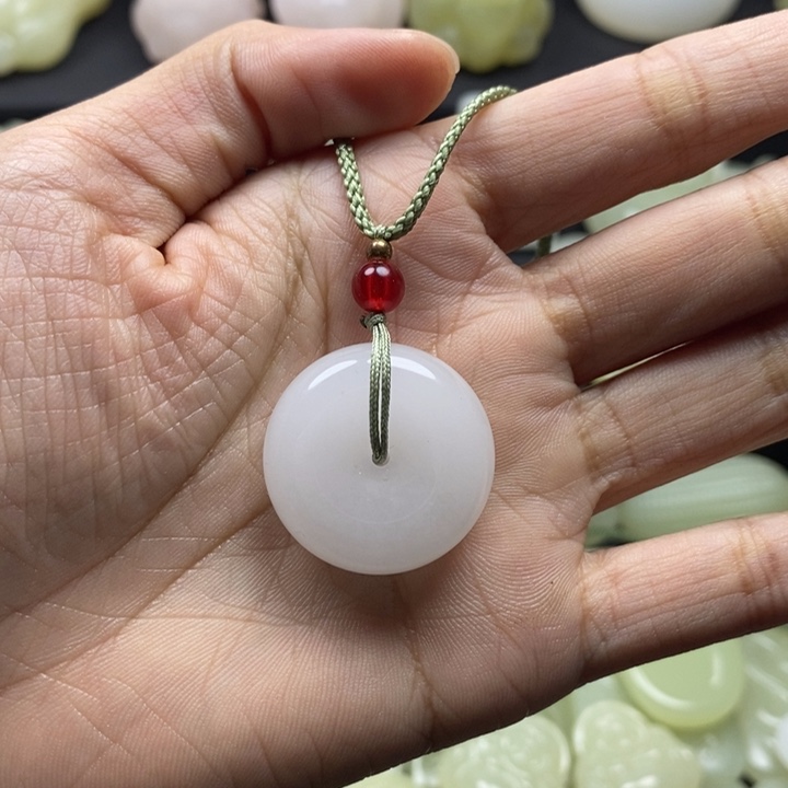 天山翠平安扣26mm