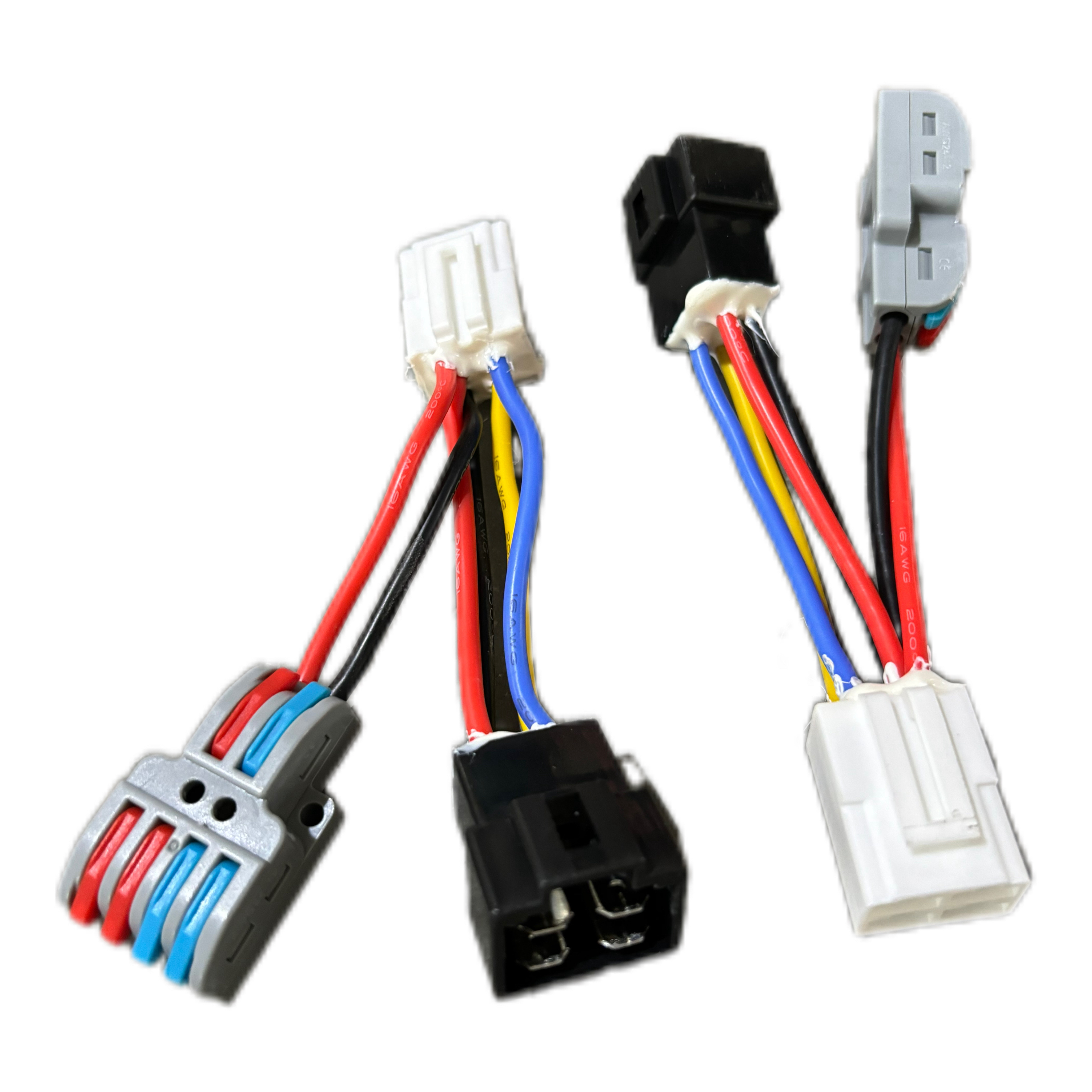 硅胶四线电动车转换器高端免破线升级直上取电线