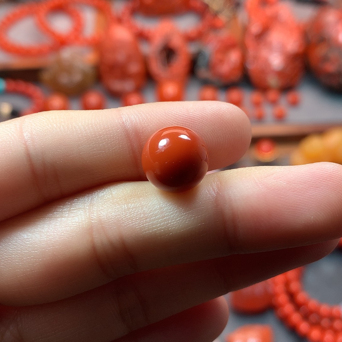 南红玛瑙南红单珠未镶嵌