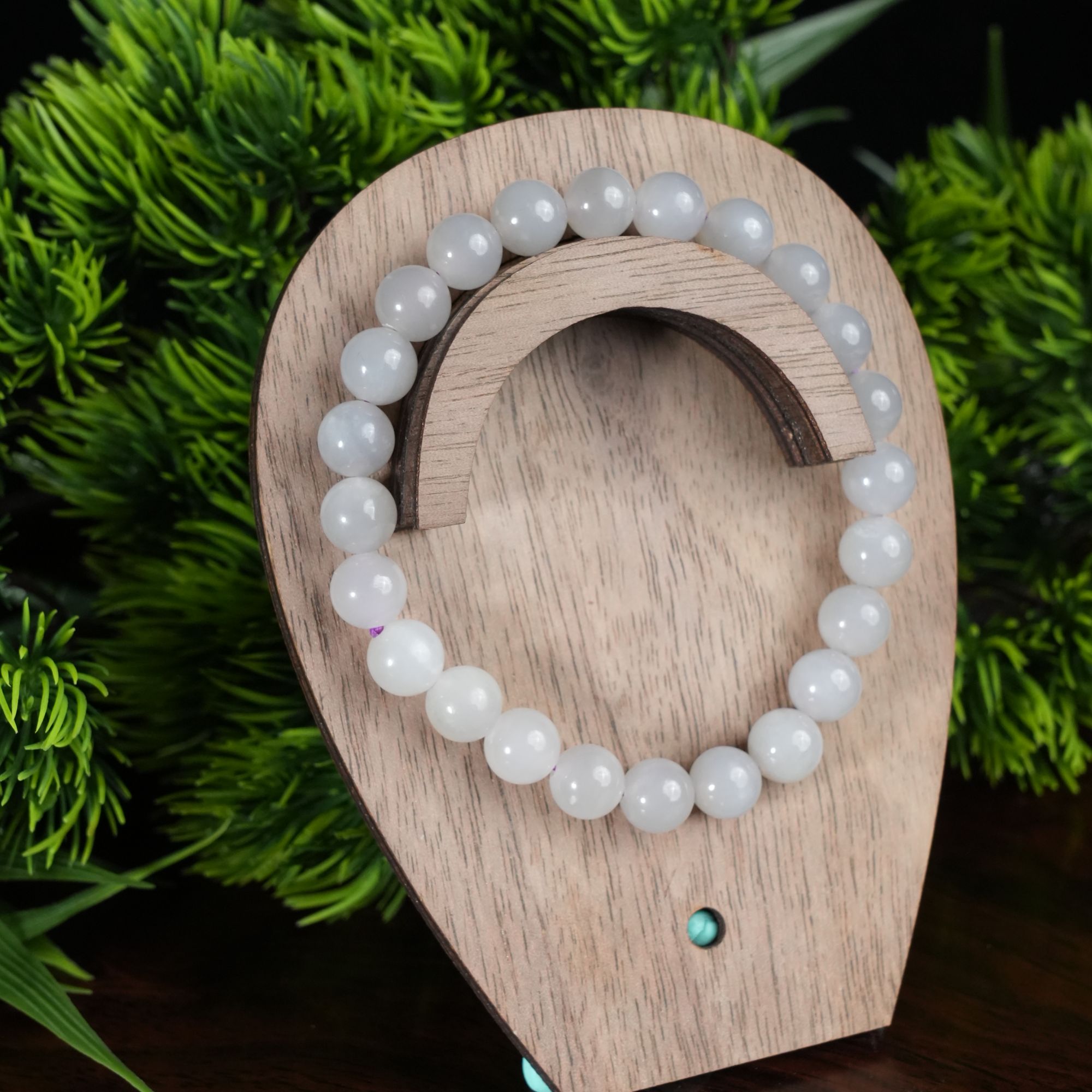 lot12 和田玉烟紫手串/qg51130-178975 保利山东