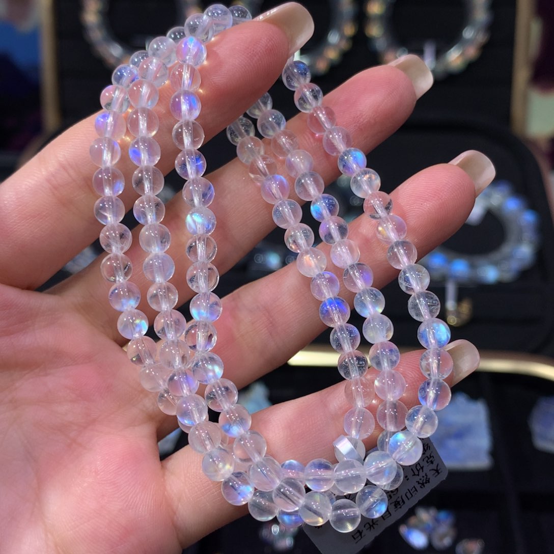 月光石手链4.8未镶嵌