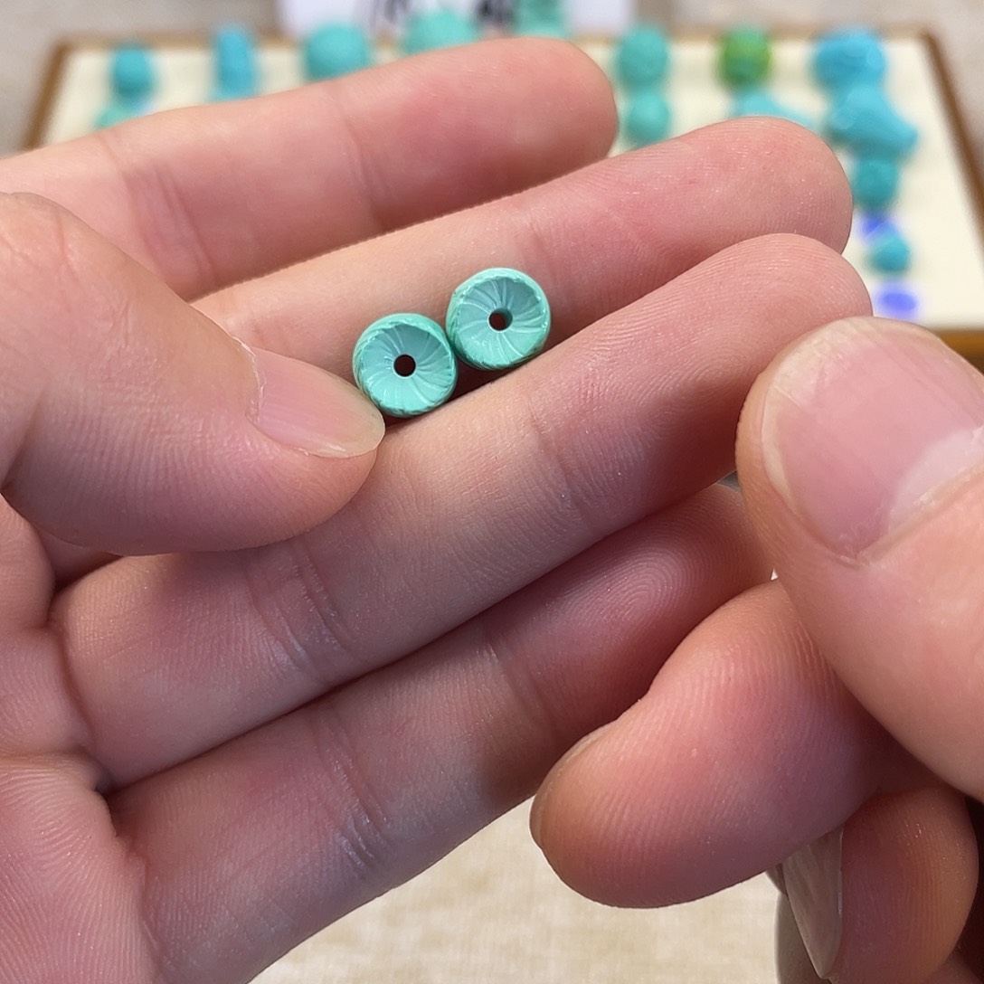 原生态湖北松配饰，直径8