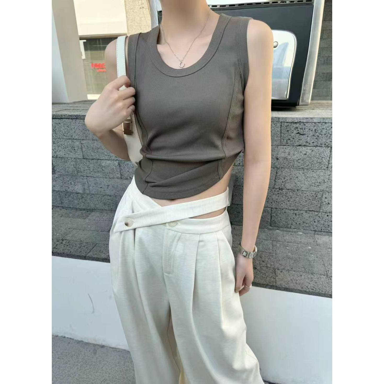 辣妹设计感小众背心1101