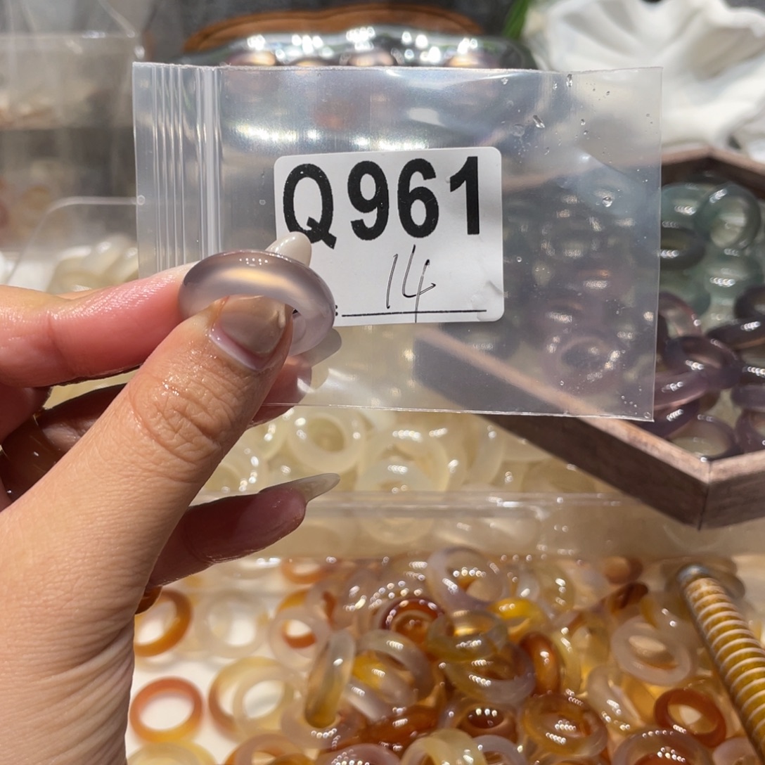 玛瑙/玉髓未镶嵌戒指961