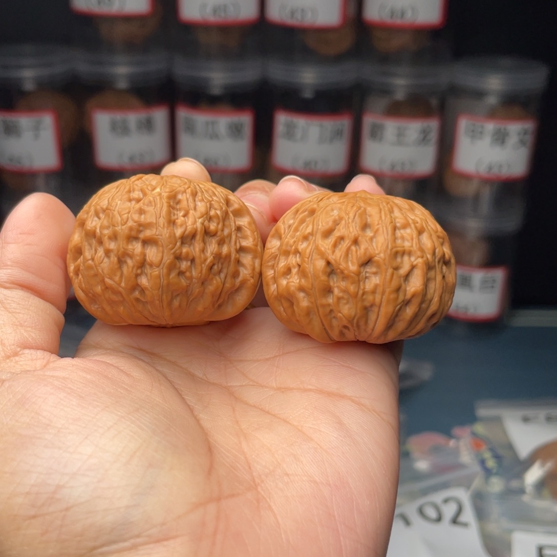 文玩核桃把件全品42铁锤