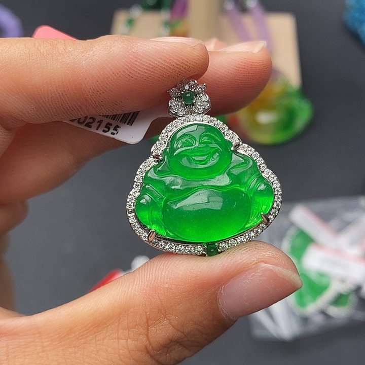 翡翠未镶嵌颈饰138手串