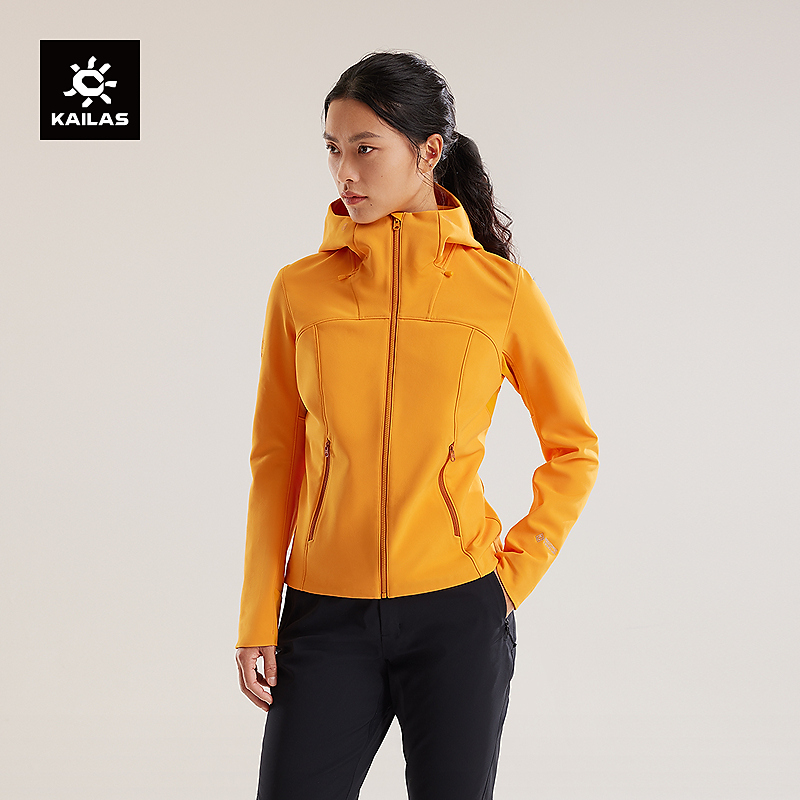 KAILAS凯乐石M8 IC-MAX连帽软壳衣外套GTX防风防泼保暖户外登山女