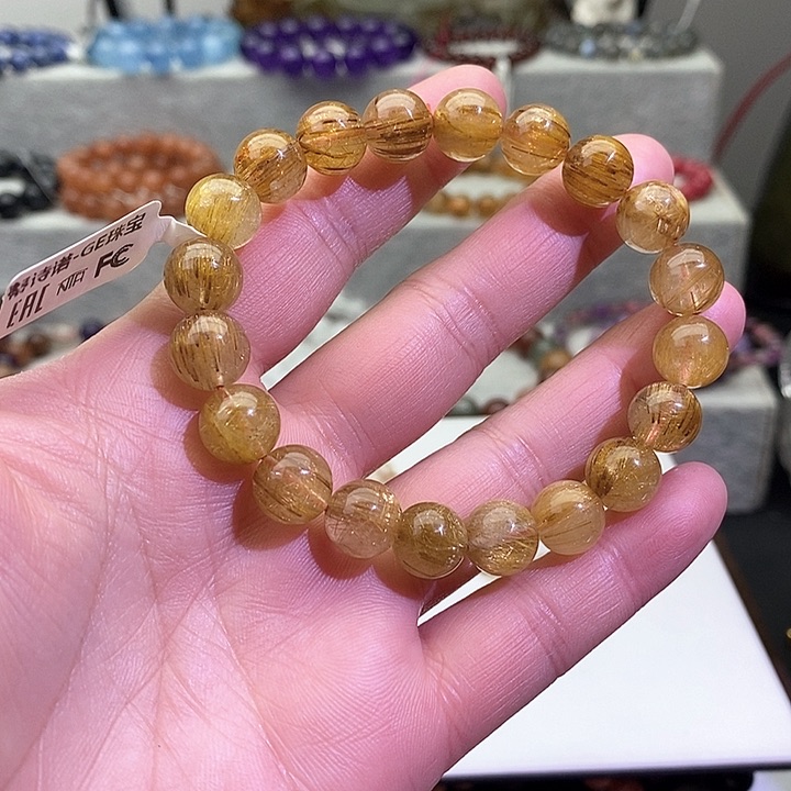 水晶手链未镶嵌金发晶10