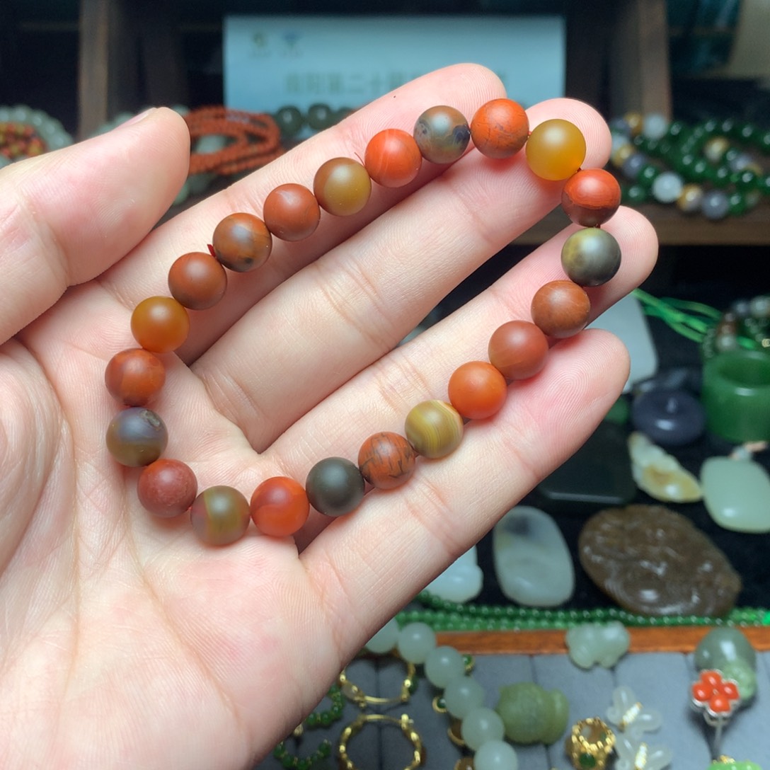 和田玉未镶嵌手链