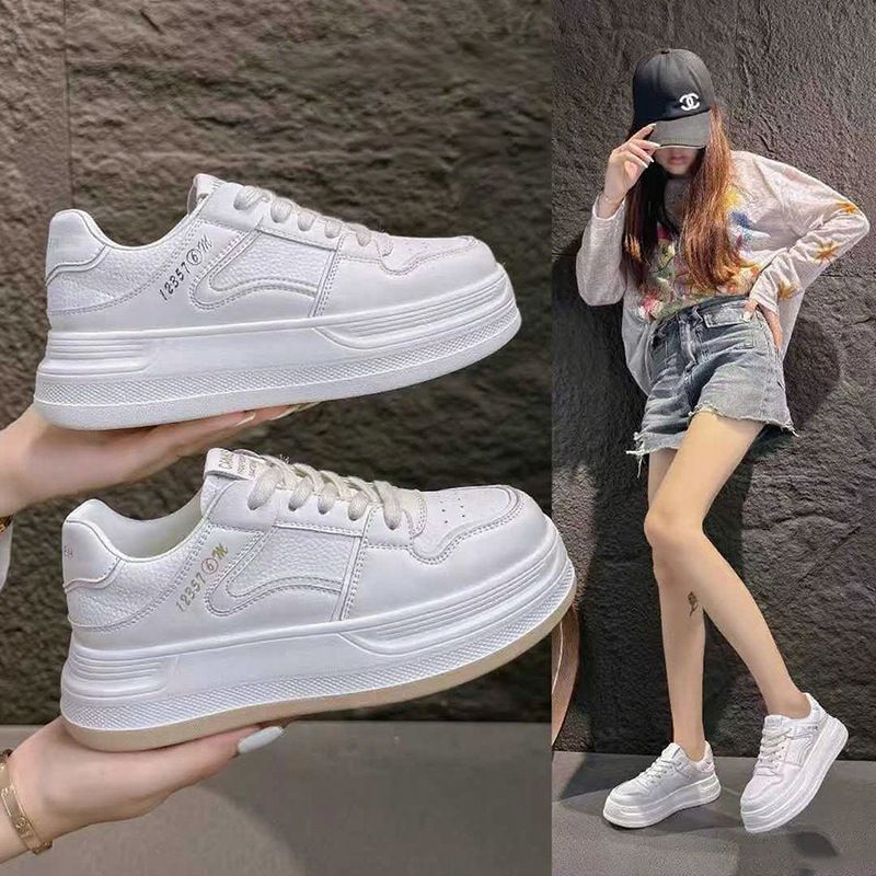 水上漂厚底加绒小白鞋女款爆款轻便防滑休闲运动板鞋新款201-1